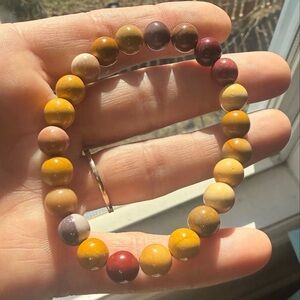 Mookite Natural Stone Beaded Bracelet